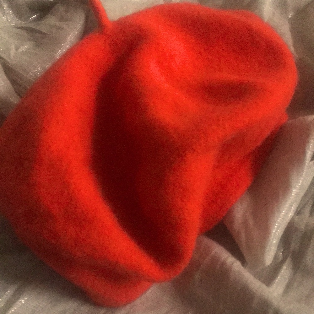 Wool Orange Beret